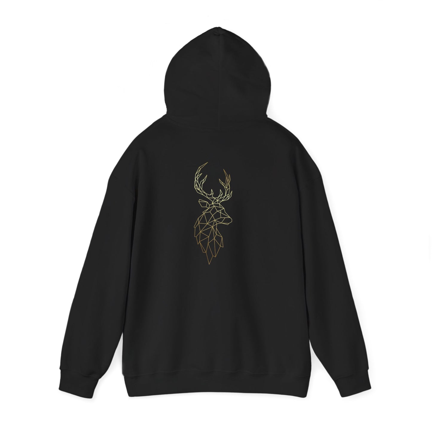 Geometric Deer Hoodie — Minimalist Buck Graphic Hoodie
